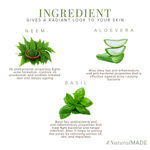 Buy Khadi Natural Aloevera Neem & Basil Herbal Facial Massage Gel| Removes Pimples & Blackheads - (100g) - Purplle