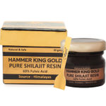 Buy Vigini Hammer King Pure Premium Best Original Shilajit / Shilajeet Gold Resin 20g | 60% Fulvic Acid Long Time Sexual Increase Energy Strength Stamina Power Performance Vitality Testosterone Booster Men - Purplle