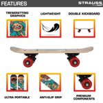Buy Strauss Kids Cat Girl Skateboard - Purplle