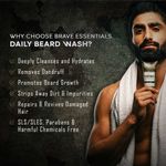 Buy Brave Essentials Daily Beard Wash | 100 ml | Cleaner, Softer Beard; Relieves Itching and Odour - Purplle