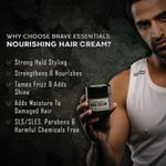 Buy Brave Essentials Nourishing Hair Cream | 100ml |Non - Greasy | Soft Hold Styling - Purplle