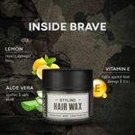 Buy Brave Essentials Styling Hair Wax | 100ml |Strong Hold; Shiny, Conditioned Hair - Purplle