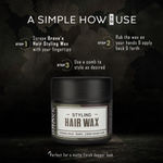 Buy Brave Essentials Styling Hair Wax | 100ml |Strong Hold; Shiny, Conditioned Hair - Purplle