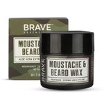 Buy Brave Essentials Beard + Moustache Wax | 50G |Nourishing | Strong Hold Styling - Purplle