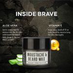 Buy Brave Essentials Beard + Moustache Wax | 50G |Nourishing | Strong Hold Styling - Purplle