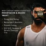 Buy Brave Essentials Beard + Moustache Wax | 50G |Nourishing | Strong Hold Styling - Purplle