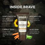 Buy Brave Essentials SPF 50 Sunscreen | 75ml |SPF 50 PA +++ Broad Spectrum UVA/UVB - Purplle