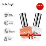 Buy Bella Voste Pastel Nail Paints Make My Day (9 ml) + Top Coat (9 ml) l Quick Drying l Chip Proof Formula l Long Lasting l Cruelty Free - Purplle