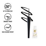 Buy MyGlamm LIT Glossy Liquid Eyeliner-Black Party (3.5 ml) - Purplle