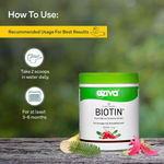 Buy OZiva Plant Based Biotin 10000+ mcg (with Natural Sesbania Agati Extract, Bamboo Shoot, Amla, Pomegranate), For Stronger Hair & Healthier Skin, 125 gm - Purplle