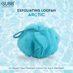 Buy GUBB Luxe Sponge Round Loofah, Bathing Scrubber for Body - Arctic - Purplle