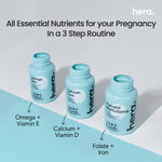 Buy Hera Pregnancy Care Bundle - Prenatal Multivitamin + Calcium Core + Omega One - Purplle