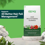 Buy OZiva Biotin Hair Multivitamin Gummies (Keratin Builder, Iron) for Hair Fall Control, Pack of 1 - Purplle