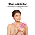 Buy Plush Irritation-Free Hair Removal Women 5-Blade Razor with Aloe Vera Lubricating Strip || Sweden-Made Stainless Steel Blades || For Easy & Safe Body Hair Removal at home || No Bumps, No Cuts || Designed for Normal-Sensitive Skin - Pack of 1 - Purplle