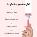 Buy Plush Irritation-Free Hair Removal Women 5-Blade Razor with Aloe Vera Lubricating Strip || Sweden-Made Stainless Steel Blades || For Easy & Safe Body Hair Removal at home || No Bumps, No Cuts || Designed for Normal-Sensitive Skin - Pack of 1 - Purplle