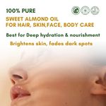 Buy Mystiq living - Almond Oil | Sweet Almond Oil | Almond Face Oil | Badam Oil | For Face, Hair, Skin & Baby Massage | Cold Pressed, Pure and Natural (Odourless) - 100 ml - Purplle