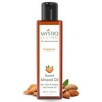 Buy Mystiq Living Originals - Almond Oil | Sweet Almond Oil | Badam Oil | For Face, Hair, Skin & Baby Massage | Cold Pressed, Pure and Natural (Odourless) - 200 ML - Purplle