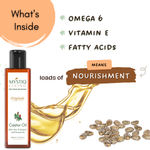 Buy Mystiq Living Originals - Castor Oil for Hair Growth, Skin Care, Moisturizing Dry Skin, Nails, Eyelash - Virgin Grade | Cold Pressed, 100% Pure and Natural - 100ml - Purplle