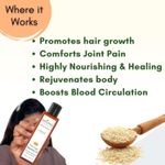 Buy Mystiq Living Originals - Extra Virgin Sesame Oil, Organic | For Hair, Body, Skin Care, Massage | Cold Pressed | 100% Pure & Natural - 200ML - Purplle