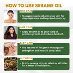 Buy Mystiq Living Originals - Extra Virgin Sesame Oil, Organic | For Hair, Body, Skin Care, Massage | Cold Pressed | 100% Pure & Natural - 200ML - Purplle