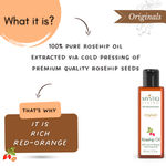 Buy Mystiq Living Originals - Rosehip Oil | 100% Pure, Cold Pressed | For Face, Nails, Hair and Skin | Anti Aging, Fine Lines, Acne Scars and Anti Pigmentation - 50 ML - Purplle