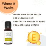 Buy Mystiq Living Vitamin E Oil For Hair, Skin, Face, Vitamin E Hair Oil, 100% Plant Based Pure and Natural - 15 ml - Purplle
