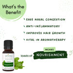 Buy Mystiq Living Peppermint Essential Oil (15 ml) Pepper Mint Essential oil, Peppermint Oil for Skin & Hair, 100% Pure, Natural & Undiluted Therapeutic Grade Oil For Hair Growth, Skin, Face - Purplle