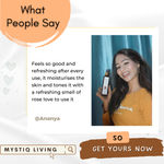 Buy Mystiq Living Originals - Rose Water (Gulab Jal) Spray, Pure & Natural Hydrosol For Skin, Hair & Face | 200ML - Purplle