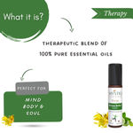 Buy Mystiq Living Therapy - Stress Relief Roll On: Aromatherapy Blend Of Essential Oils in Roll On Bottle, Relieves Stress, Anxiety, Calms the mind - Purplle