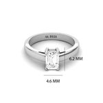 Buy Praavy 925 Sterling Silver The Square stone ring - Purplle