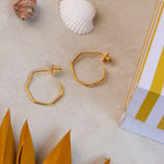 Buy Johori.com Ultra Light Hexagon Hoop Earrings - Purplle