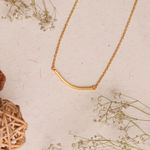 Buy Johori.com Gold Metal Bar Pendant Necklace - Purplle
