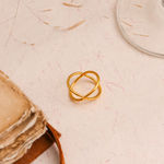 Buy Johori.com Premium Gold Plated X Ring - Purplle