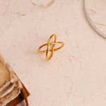 Buy Johori.com Premium Gold Plated X Ring - Purplle