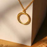 Buy Johori.com Round Pendant With Chain - Gold Plated - Purplle