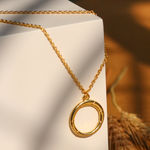 Buy Johori.com Round Pendant With Chain - Gold Plated - Purplle