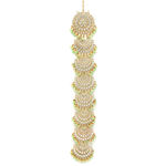 Buy Karatcart Light Green Beads Gold Plated Kundan Bridal Wedding Hair Braid Choti - Purplle