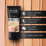 Buy FACES CANADA All Day Hydra Matte Foundation | 3-in-1 Foundation + Moisturizer + SPF30 | 10HR Long Wear | Buildable Coverage | Rose Ivory, 25ml - Purplle