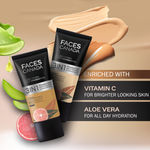 Buy FACES CANADA All Day Hydra Matte Foundation | 3-in-1 Foundation + Moisturizer + SPF30 | 10HR Long Wear | Buildable Coverage | Rich Ivory, 25 ml - Purplle