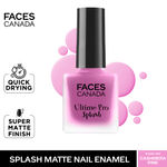 Buy Faces Canada Ultime Pro Splash Matte Nail Enamel Cashemera Pink M12 - Purplle