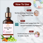 Buy Shravaha Ayurvedic Stretch Marks Oil - Removes Scar, Stretch Marks, Uneven Skin Tone, Increases Skin Elasticity - Purplle