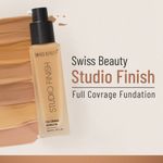 Buy Swiss Beauty Studio Finish Full Coverage Foundation - NATURAL BEIGE - 3 - 30 ml - Purplle