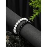 Buy YouBella Women 2 Black & White Cuff Bracelet - Purplle