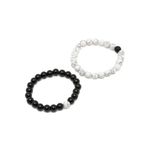 Buy YouBella Women 2 Black & White Cuff Bracelet - Purplle