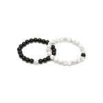 Buy YouBella Women 2 Black & White Cuff Bracelet - Purplle