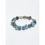 Buy YouBella Women Silver & Blue Silver-Plated Charm Bracelet - Purplle