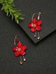 Buy YouBella Red Contemporary Studs Earrings - Purplle