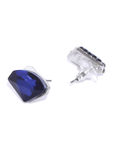 Buy YouBella Navy Blue Stone Studded Mismatch Contemporary Studs - Purplle