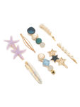 Buy YouBella Women Pink & Purple Embellished Alligator Hair Clip - Purplle