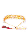Buy YouBella White Gold-Plated Stone-Studded Handcrafted Jewellery Set - Purplle